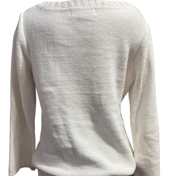 Karen Scott Classic White Cable Knit Turtleneck Sweater - Picture 4 of 9